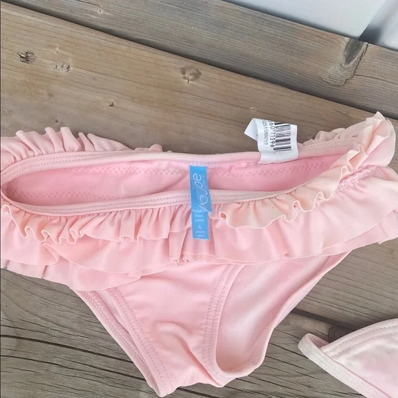 Joe Fresh Light Pink Ruffle Bikini Bottom - Picture 2 of 3